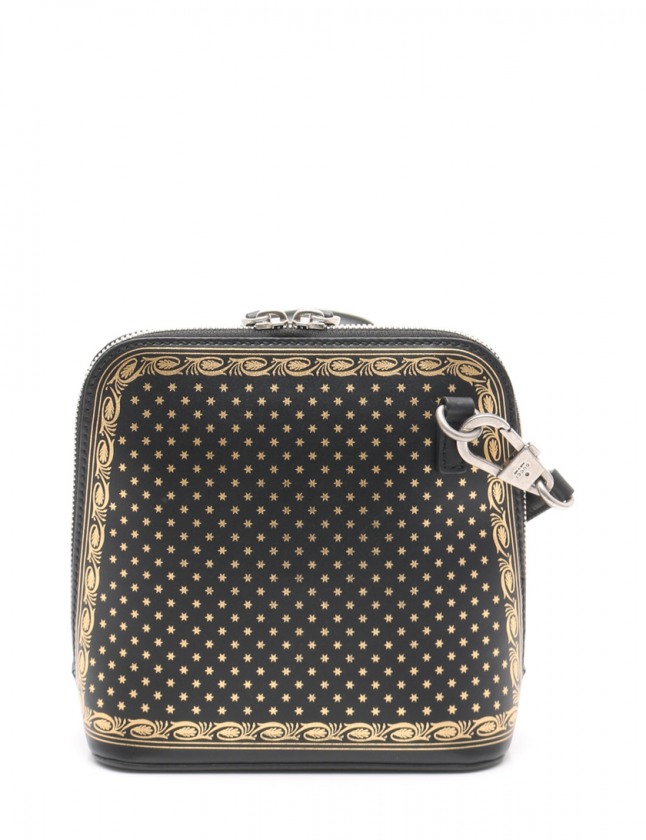 グッチ GUCCI ショルダーバッグ 黒 ゴールド 511189 レザー GUCCY SEGA