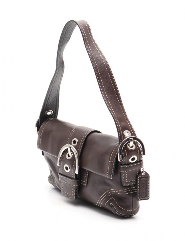 コーチ COACH ワンショルダーバッグ ソーホー デミフラップ ダーク 