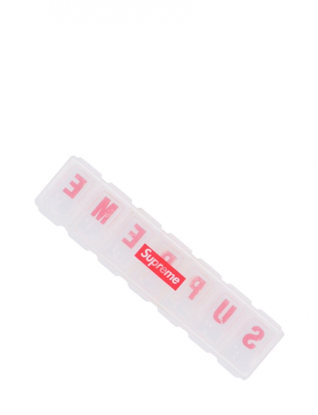 シュプリーム SUPREME ピルケース 小物入れ クリア 赤 小物 15SS