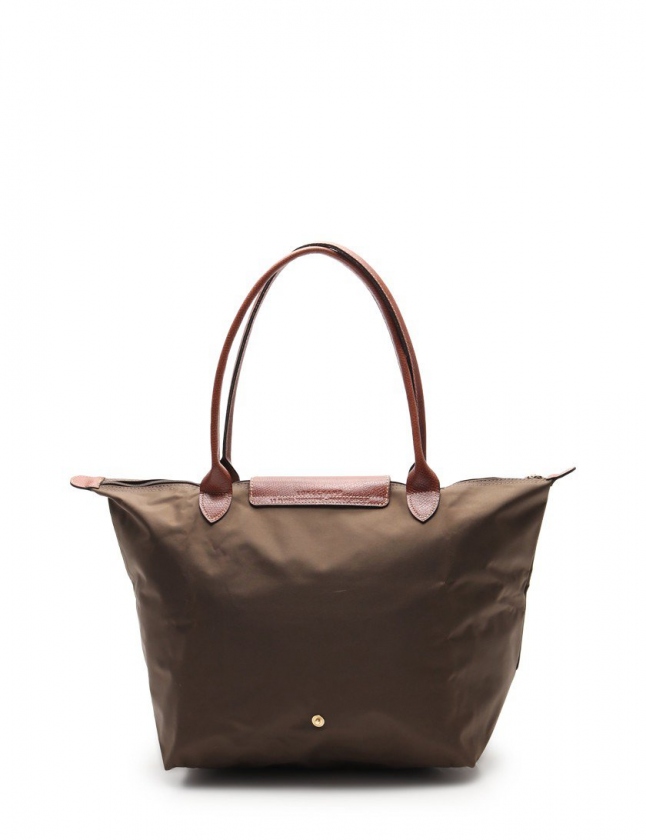 ロンシャン Longchamp ショルダーバッグ ル プリアージュ L ショッピング ダークブラウン 茶 19 0 015 ナイロン レザー レディース 114 ベクトルパーク