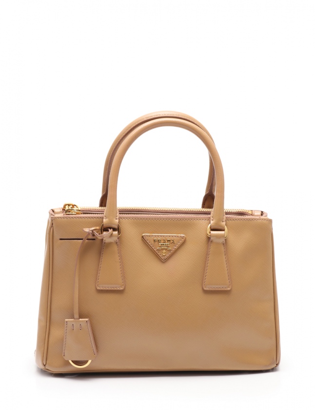 プラダ PRADA ハンドバッグ ショルダーバッグ ガレリア ベージュ 