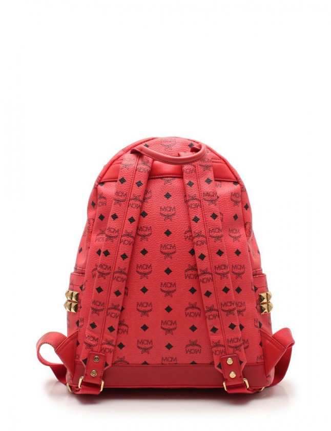 mcm バックパック 赤