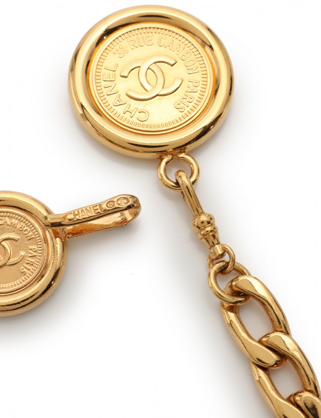 シャネル CHANEL チェーンベルト ココマーク ゴールド 小物 メダル