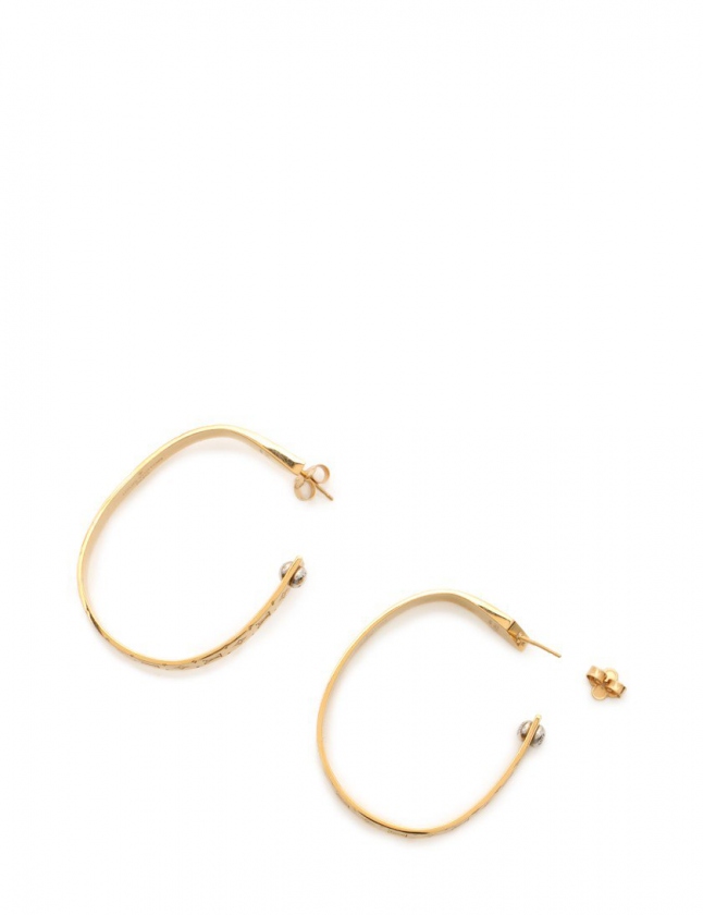 ルイヴィトン LOUIS VUITTON ピアス フープイヤリング ナノグラム  