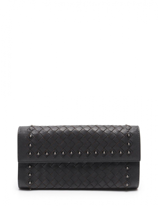 ボッテガヴェネタ BOTTEGA VENETA 二つ折り長財布 イントレ