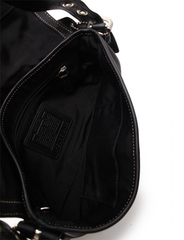 コーチ COACH ワンショルダーバッグ ソーホー デミフラップ 黒 8A05 