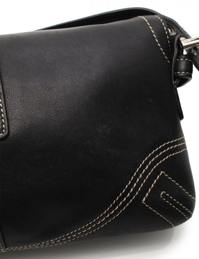 コーチ COACH ワンショルダーバッグ ソーホー デミフラップ 黒 8A05