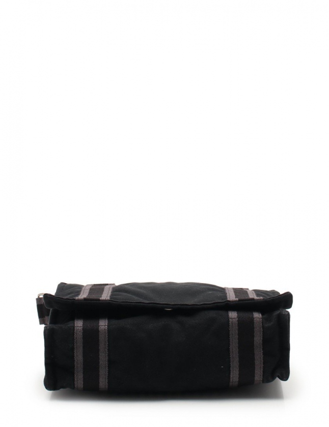 エルメス HERMES ショルダーバッグ フールトゥ バサスPM 黒 キャンバス