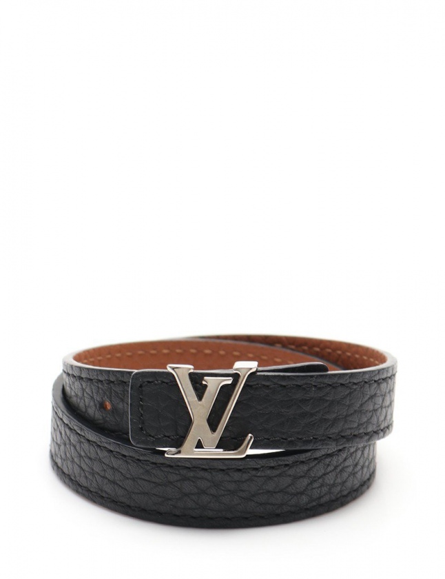 ルイヴィトン LOUIS VUITTON ブレスレット ブラスレLV 黒 アクセサリー 