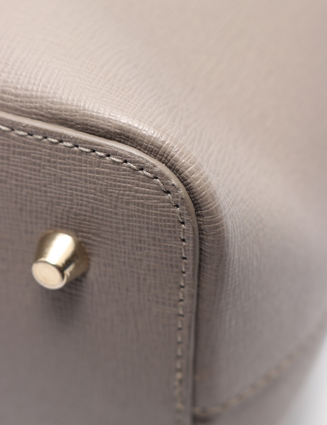 フルラ FURLA ハンドバッグ ショルダーバッグ グレー レザー