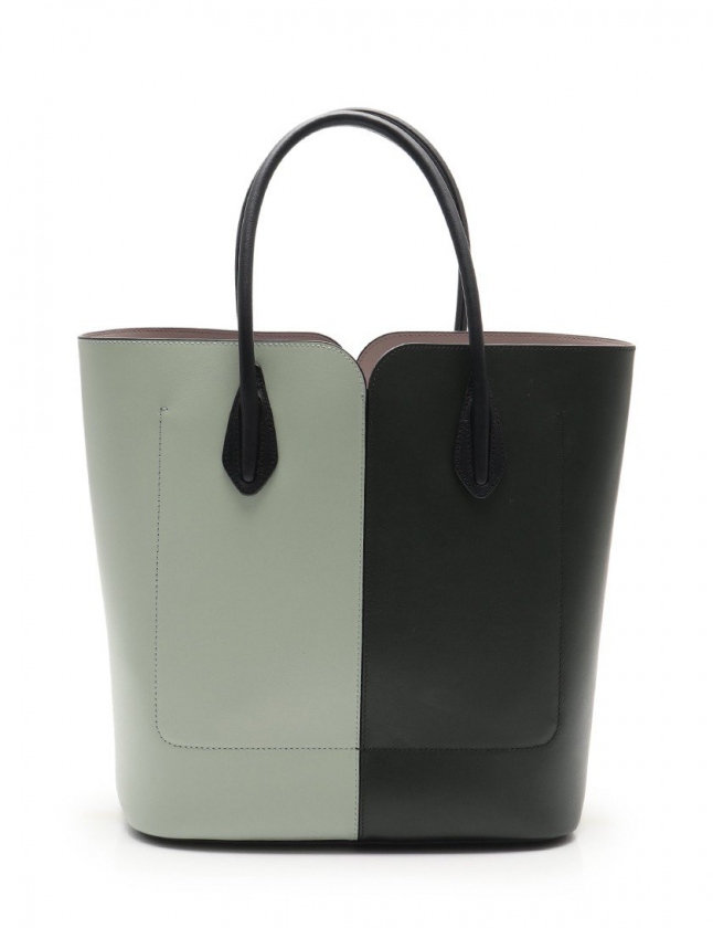 ケイトスペード Kate Spade トートバッグ ショルダーバッグ ニコラ バイカラーラージトート ダークグリーン ミントグリーン Pxrua243 レザー 2way Nicola Bicolor Large Tote レディース 114 ベクトルパーク