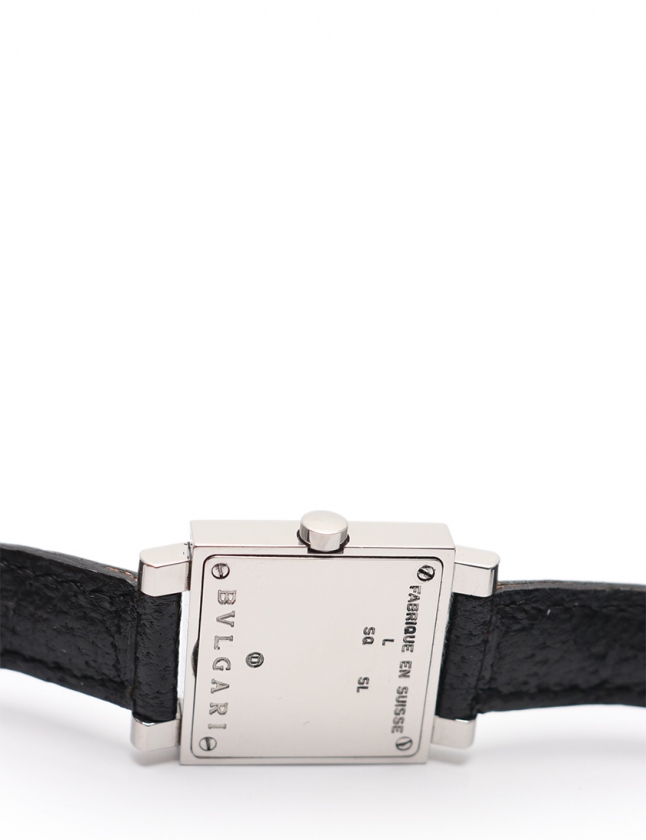 Bvlgari 腕時計 クォーツ シルバー/ブラック ブルガリ BVLGARI 腕時計 クオーツ クアドラード レディース