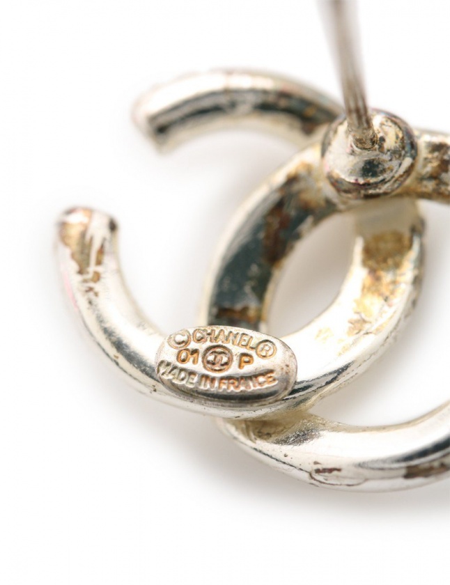 シャネル CHANEL ピアス ココマーク シルバー アクセサリー 01P 