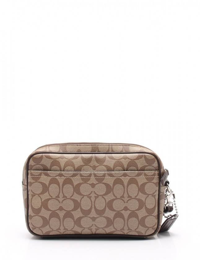 コーチ COACH クラッチバッグ ヘリテージ シグネチャー ストライプ 