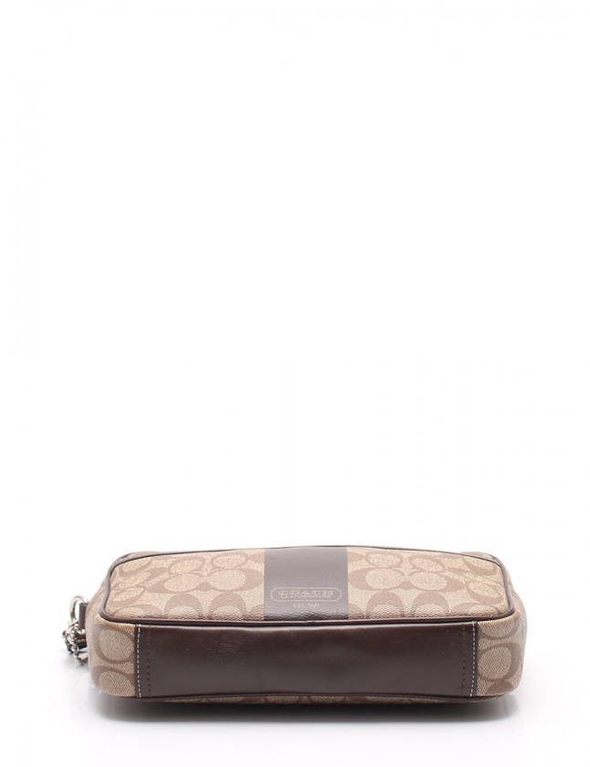 コーチ COACH クラッチバッグ ヘリテージ シグネチャー ストライプ 