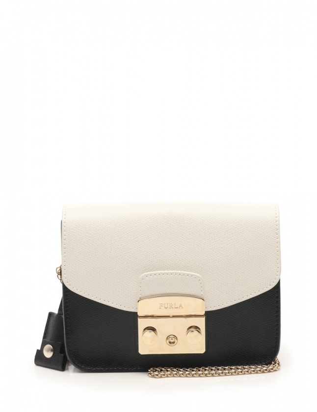 フルラ FURLA チェーンショルダーバッグ ポシェット メトロポリス 白 