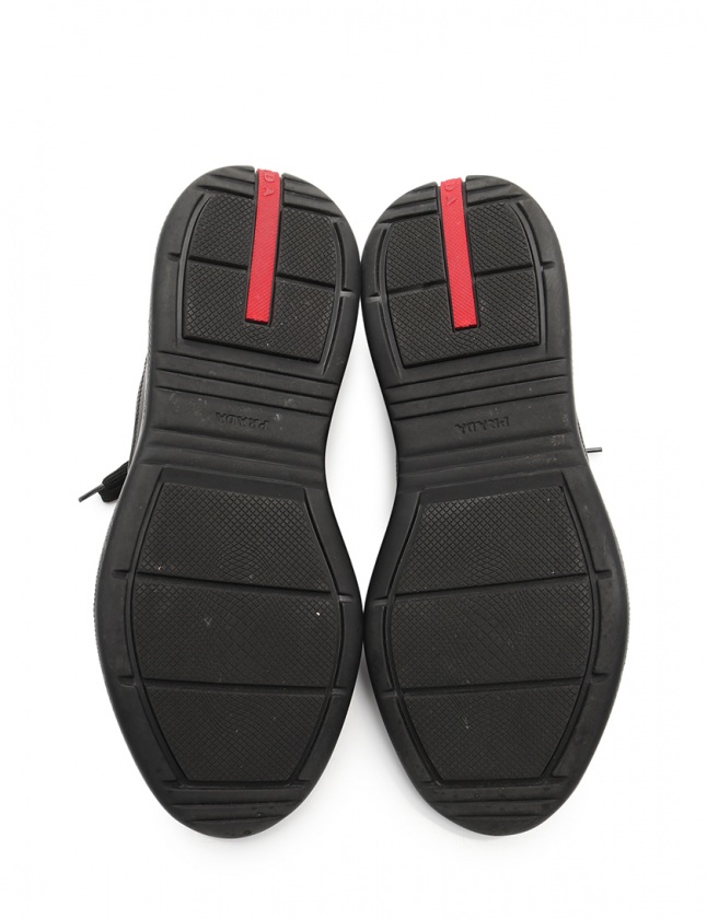 プラダスポーツ PRADA SPORT スニーカー 黒 8.5 シューズ 27.5cm 