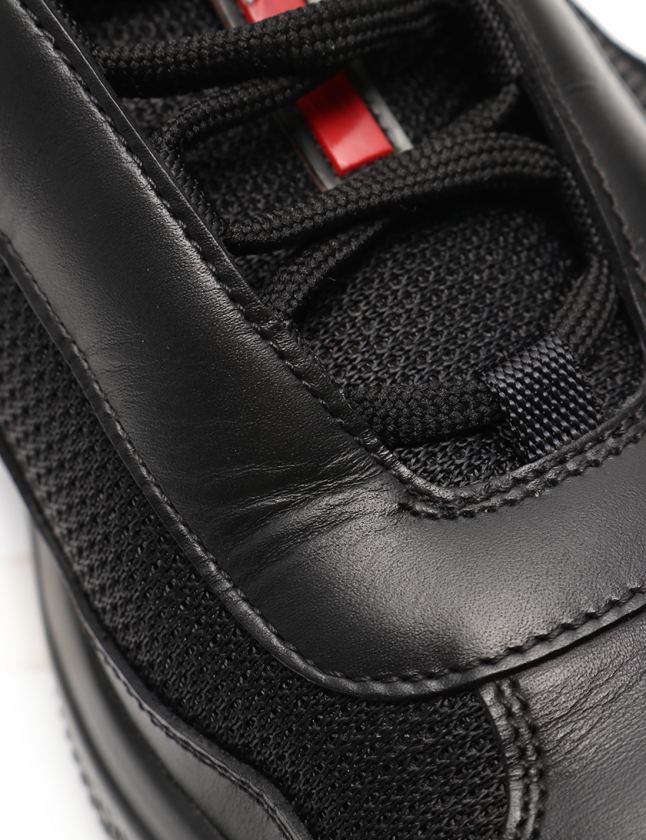 プラダスポーツ PRADA SPORT スニーカー 黒 8.5 シューズ 27.5cm