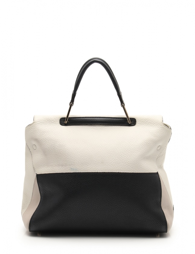 フルラ FURLA ハンドバッグ ショルダーバッグ 黒 白 ベージュ レザー 