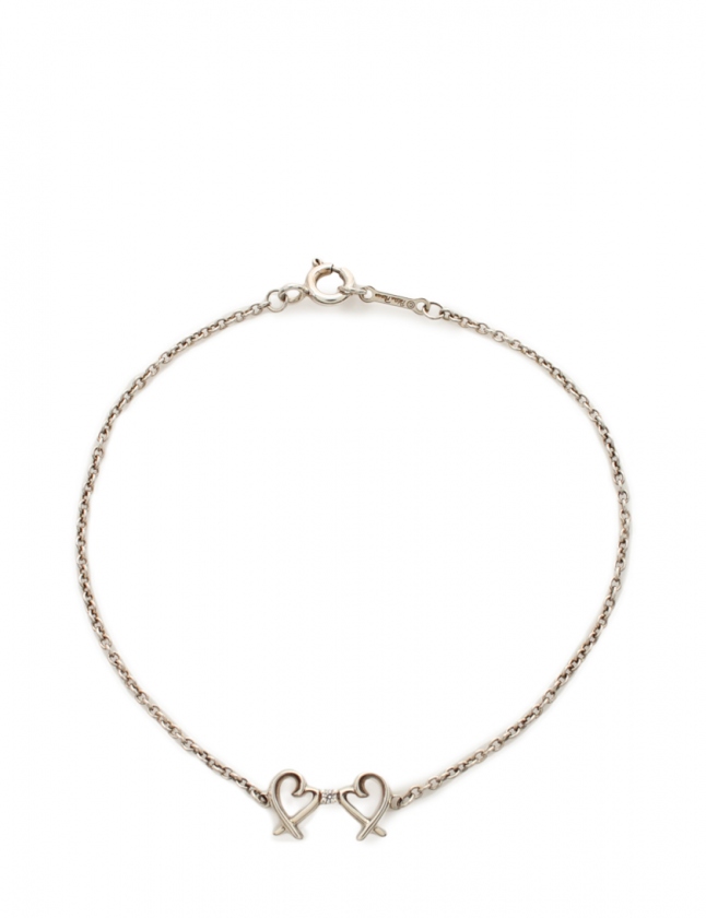 ティファニー　ラビングハート　ブレスレット　Ag925 シルバー ティファニー TIFFANY & CO. ブレスレット ラビングハート
