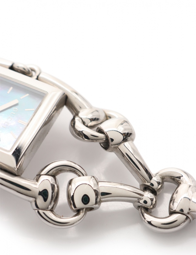 グッチ GUCCI 腕時計 シニョーリア レディース シルバー 116.3 SS