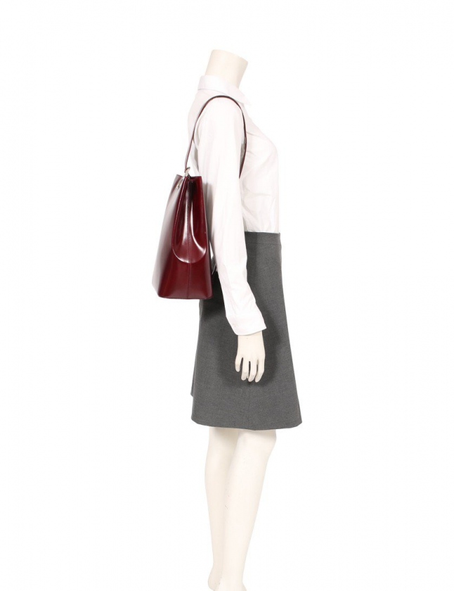 カルティエ Cartier ワンショルダーバッグ パンテール ボルドー レザー 