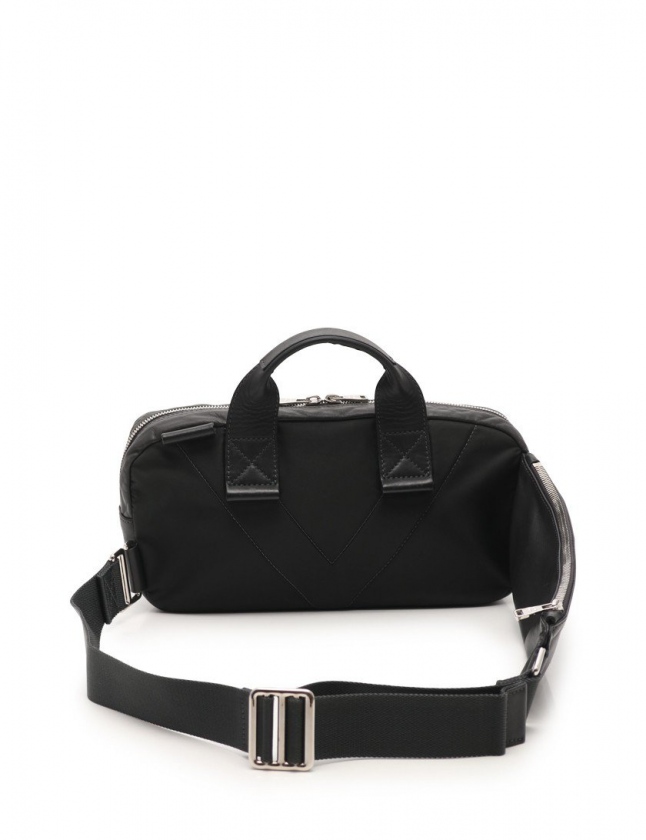 ルイヴィトン レザー ウエストバッグ ファスト ガストン Vライン グレー