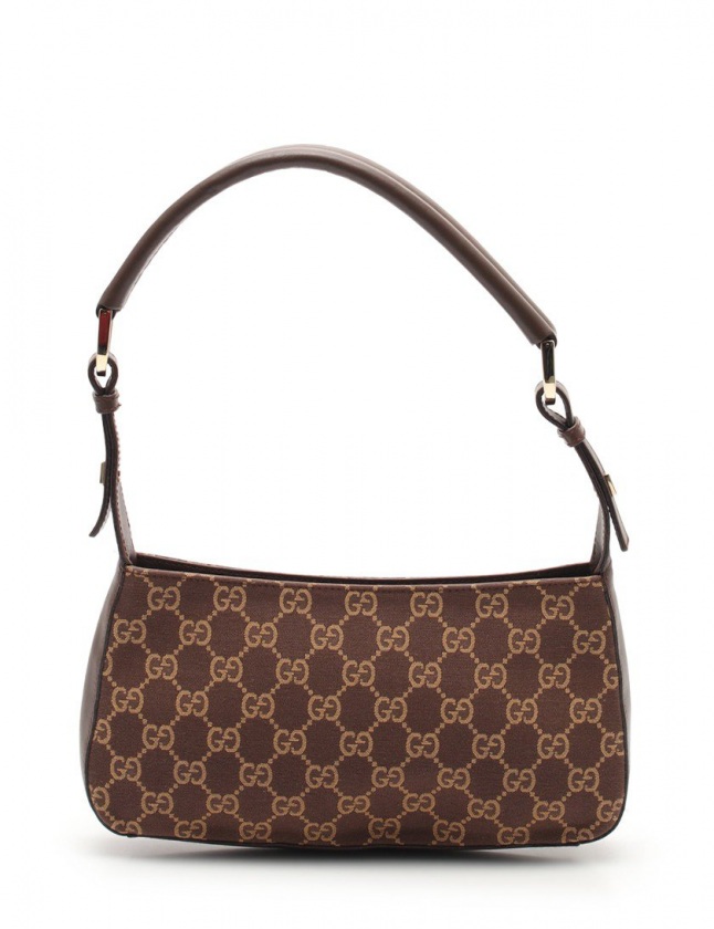 グッチ GUCCI ワンショルダーバッグ GGキャンバス 茶 001 4285  