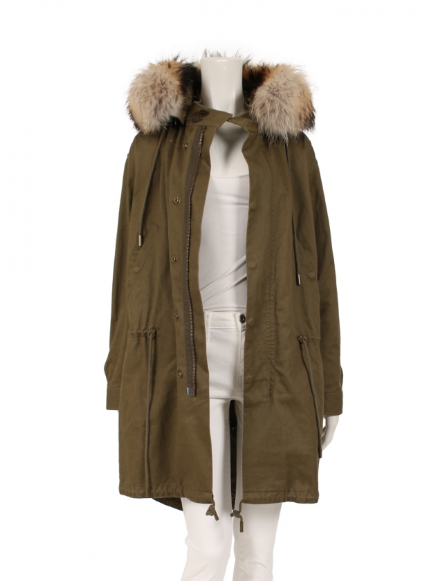 サンローラン パリ Saint Laurent Paris モッズコート カーキグリーン 36 アウター 無地 M コットン フード付き レディース 114 ベクトルパーク サンローラン パリ Saint Laurent Paris モッズコート カーキグリーン 36 アウター 無地 M コットン フード付き レディース 114 ベクトルパーク