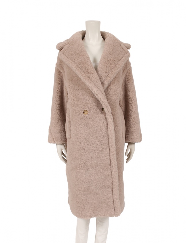 マックスマーラ MAX MARA コート テディベア アイコン ベージュ S 
