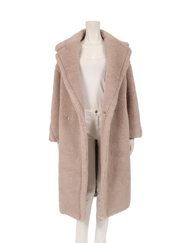 マックスマーラ MAX MARA コート テディベア アイコン ベージュ S  