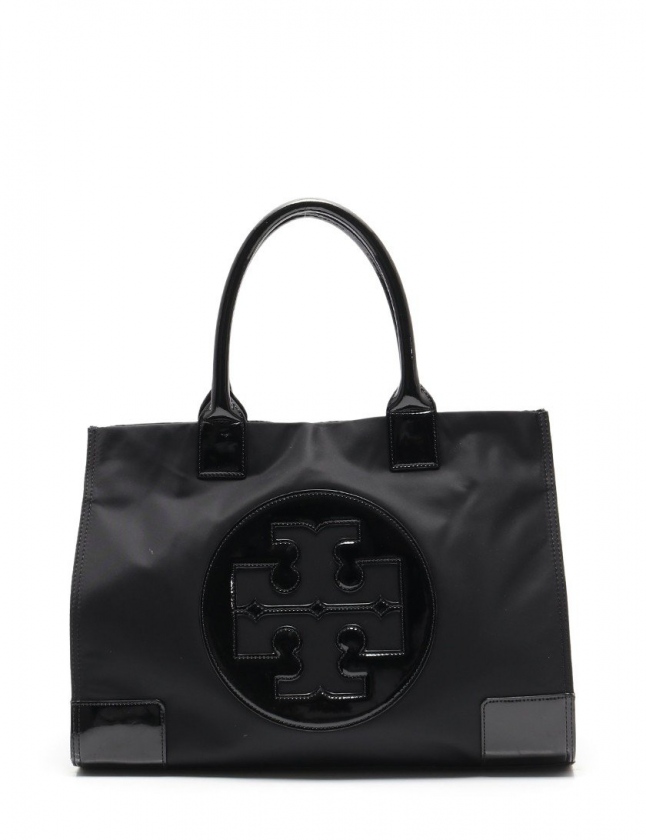 トリーバーチ Tory Burch トートバッグ 黒 ナイロン エナメル レディース 114 ベクトルパーク