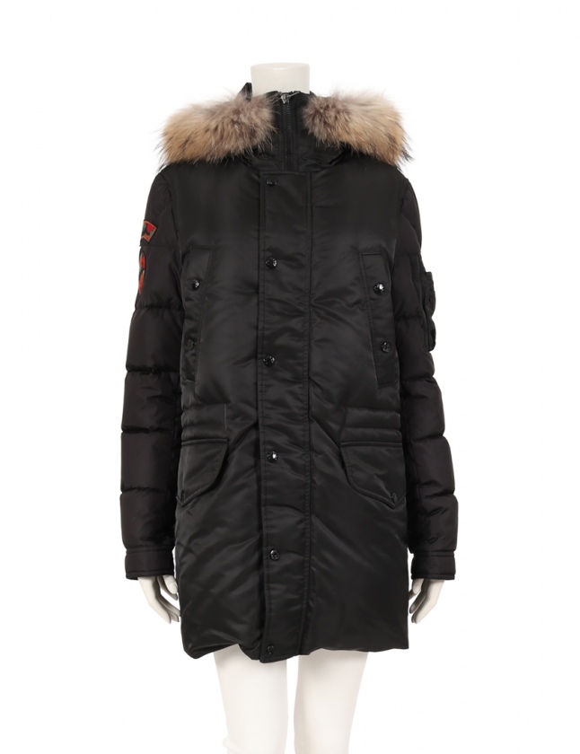 モンクレール MONCLER ダウンコート 黒 14anni 164cm アウター ワン  