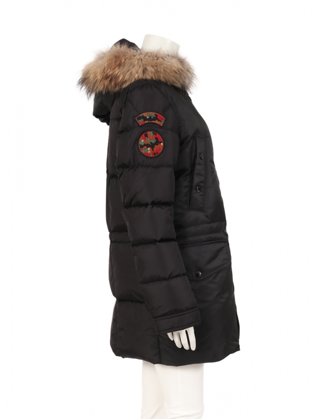 モンクレール MONCLER ダウンコート 黒 14anni 164cm アウター ワン 