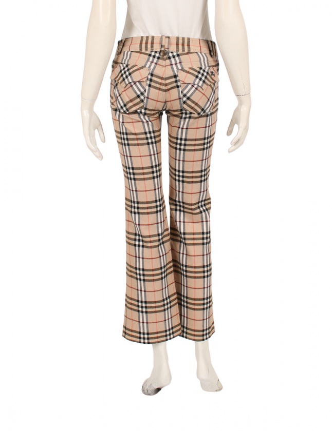 バーバリーブルーレーベル BURBERRY BLUE LABEL パンツ ピンクベージュ  