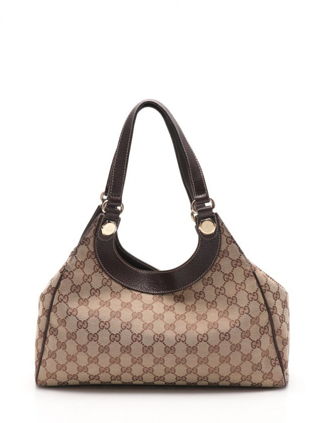 Gucci ショルダーバッグ ベージュ/ブラウン グッチ GUCCI ショルダーバッグ GGキャンバス ベージュ ブラウン