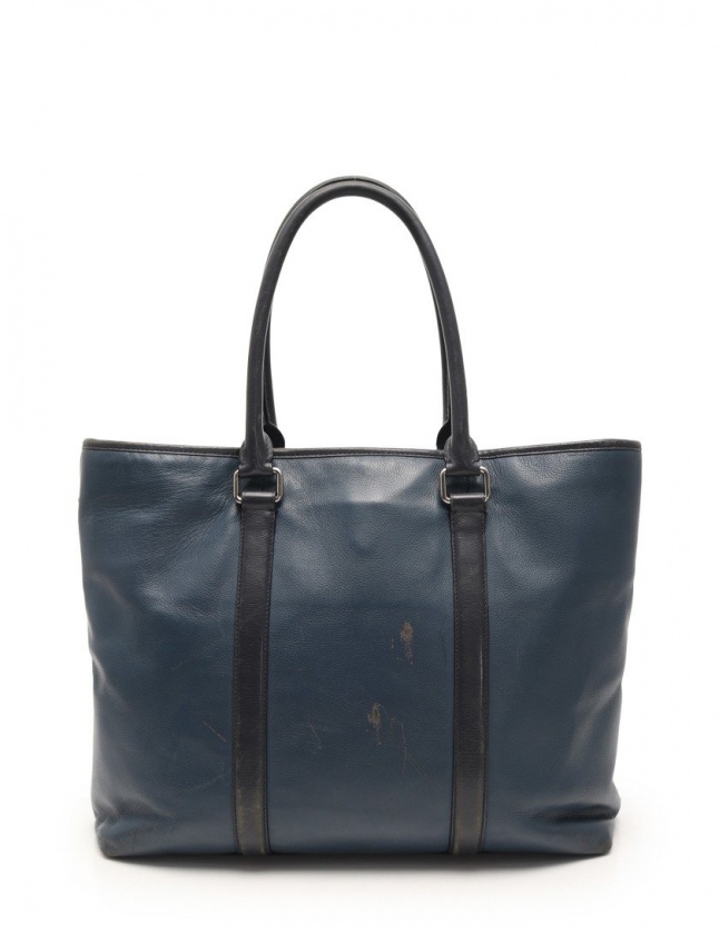 コーチ COACH ビジネスバッグ ショルダーバッグ 青 黒 F57568 レザー 