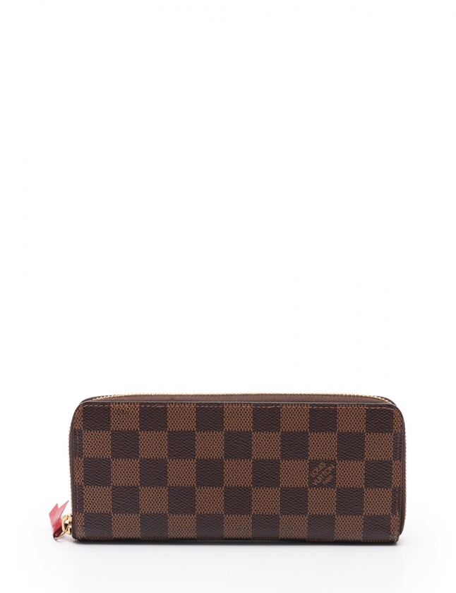 ルイヴィトン Louis Vuitton ラウンドファスナー長財布 ポルトフォイユ クレマンス ダミエエベヌ 茶 スリーズ 小物 Pvc レザー N レディース 114 ベクトルパーク
