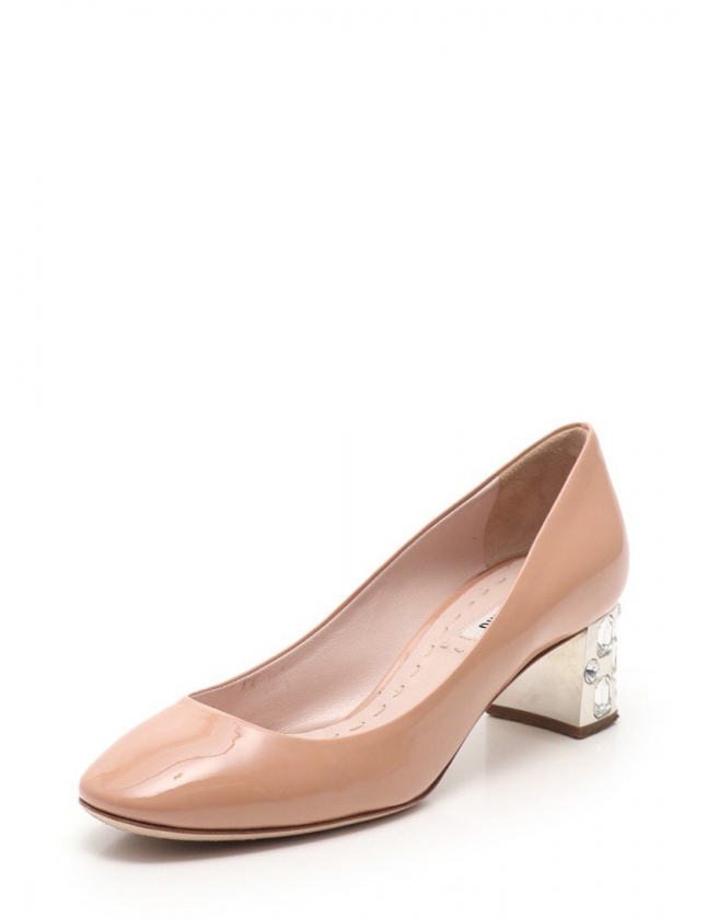 ミュウミュウ パンプス ベージュ miumiu(ミュウミュウ) パンプス 35