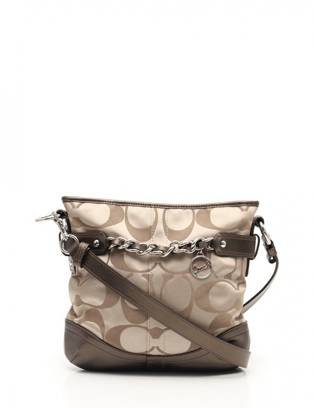 コーチ COACH ショルダーバッグ シグネチャー チェーン ダッフル 