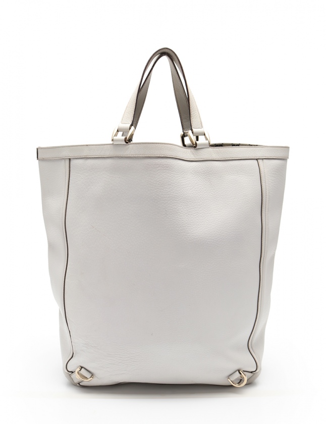GUCCI ホワイトレザー トートバッグ 816863_FAD78_9042_001_100_0000