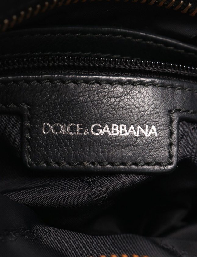 ドルチェ&ガッバーナ ドルガバ DOLCE&GABBANA ショルダーバッグ ロゴプレート 黒 レザー メンズ ドルチェ&ガッバーナ ドルガバ DOLCE&GABBANA ショルダーバッグ ロゴプレート 黒 レザー メンズ