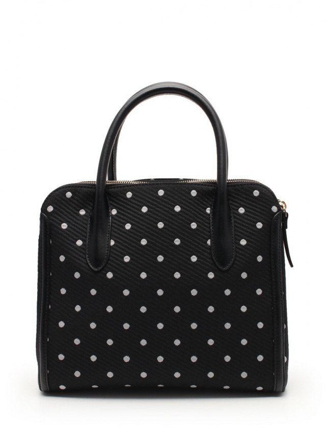 ケイトスペード KATE SPADE ハンドバッグ ドット柄 黒 白