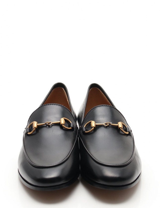 グッチ GUCCI ローファー ドレスシューズ ヨルダーン ホースビット 黒