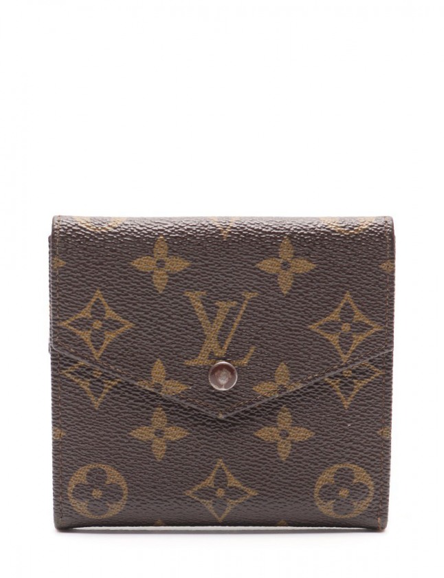 ルイヴィトン LOUIS VUITTON Wホック三つ折り財布