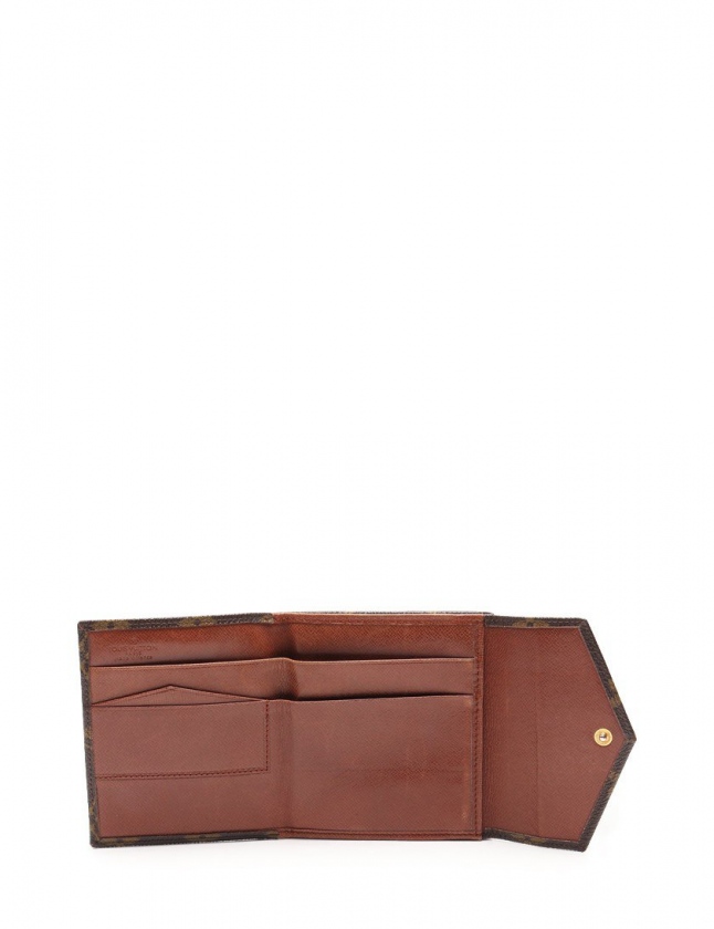 ルイヴィトン LOUIS VUITTON Wホック三つ折り財布