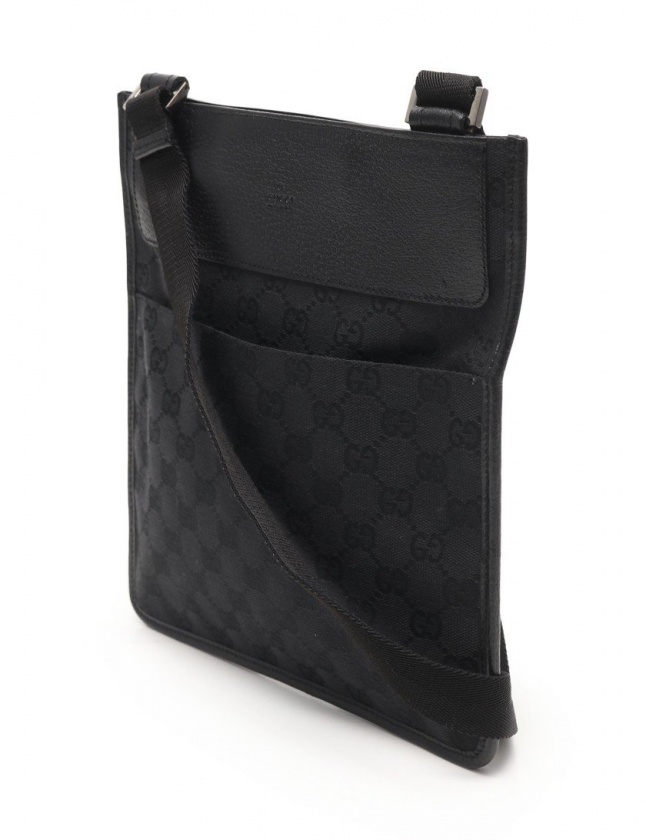 グッチ GUCCI ショルダーバッグ GGキャンバス 黒 27639 キャンバス  