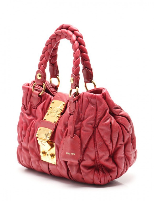 ミュウミュウ miumiu ハンドバッグ ショルダーバッグ マテラッセ