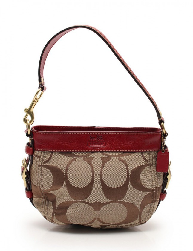 【美品】コーチ ワンショルダーバッグ シグネチャー キャンバス ベージュ COACH 美品✨ワンショルダーバッグ シグネチャー キャンバス