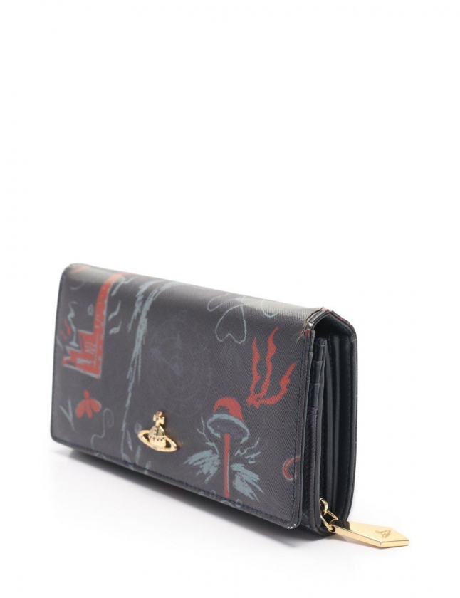 Vivienne Westwood ネイビー 二つ折り財布